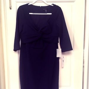 Maggy London Bow Twist Scuba Crepe Dress